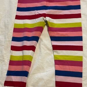 Kids Multi-Color Stripe Leggings - Pink, Blue, Red, Lime